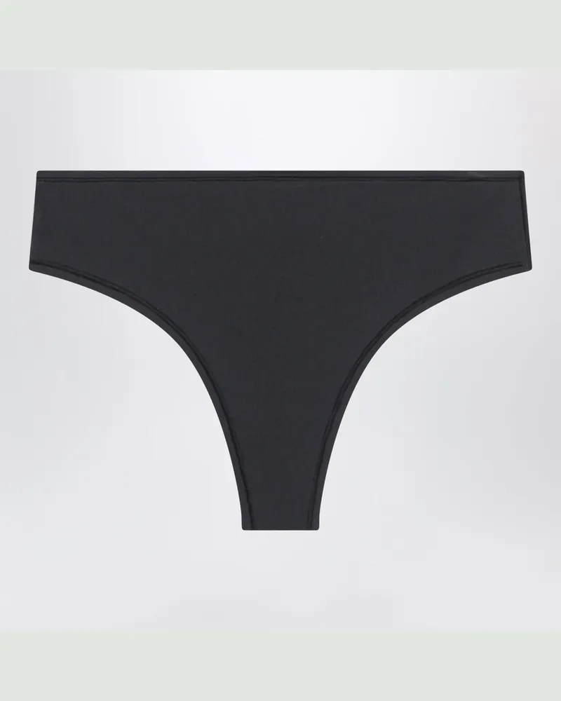 SKIMS Schwarzer String aus Stretch-Material Black
