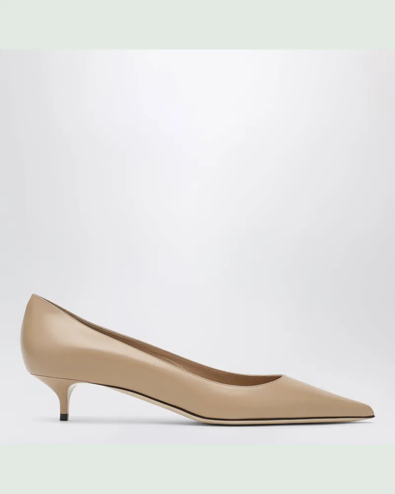 Jimmy Choo Amelia 35 Pumps aus Chai-beigem Leder Beige