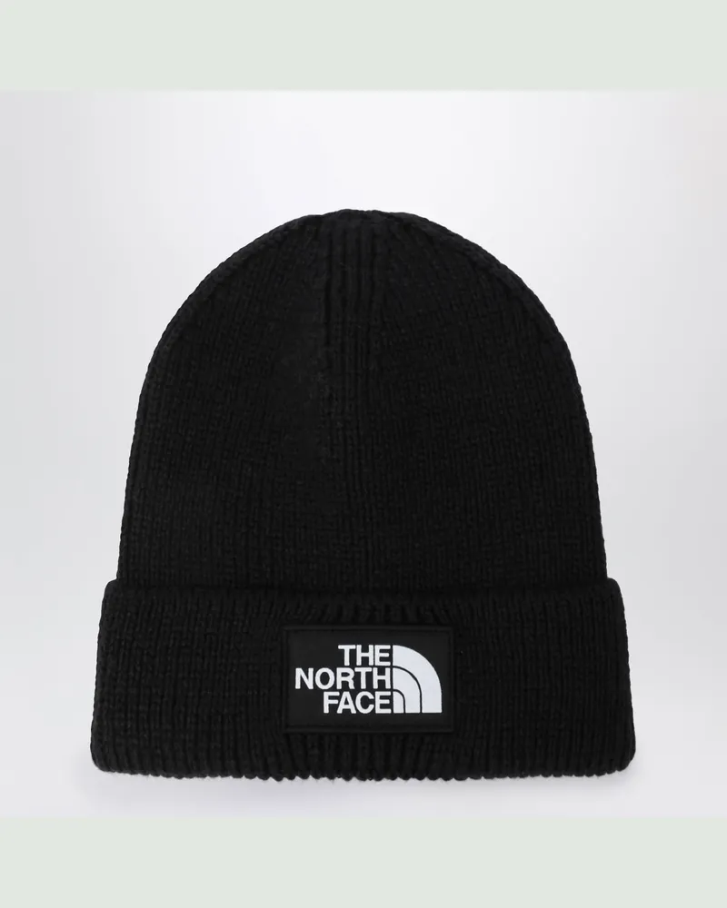 The North Face Schwarze Mütze mit Logo-Patch Black