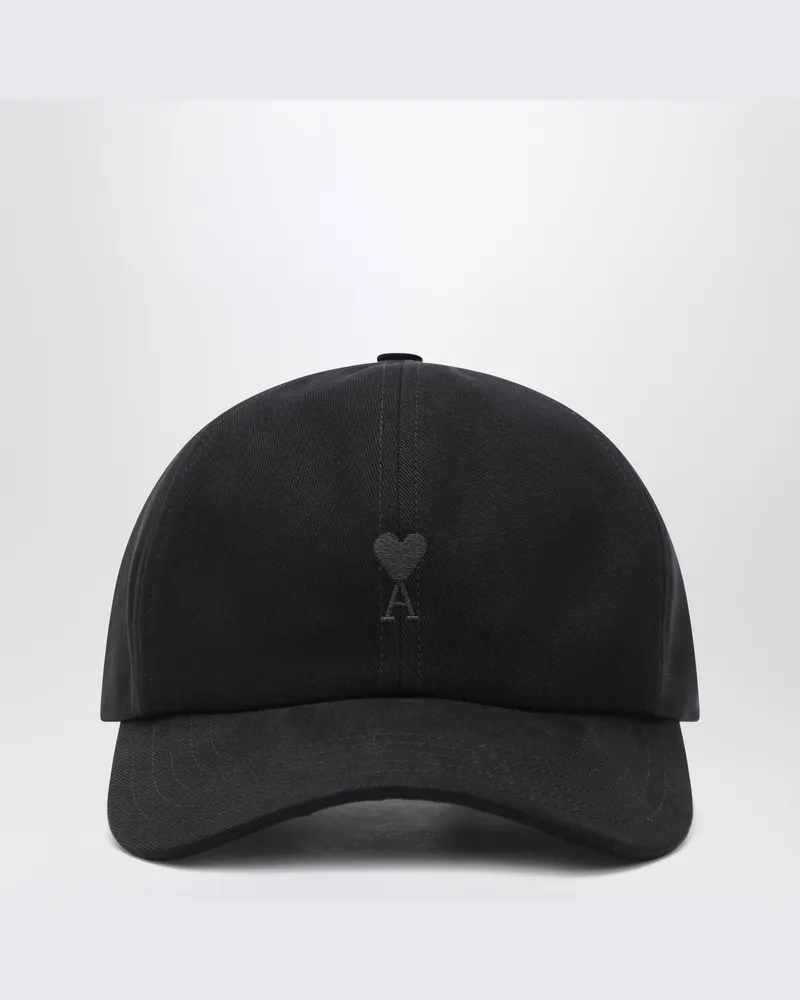 AMI Paris Ami De Coeur Baseballkappe in Schwarz Black