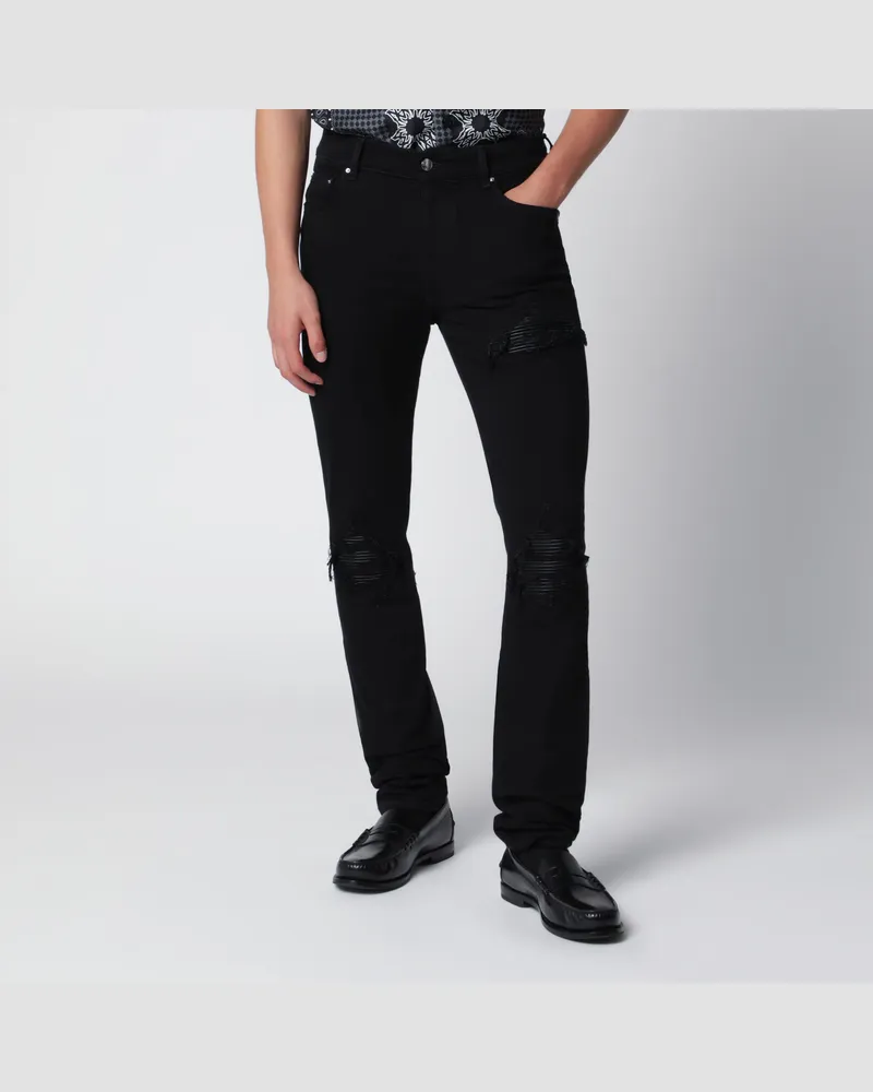 Amiri Zerrissene Skinny-Jeans aus Baumwolle in Schwarz Black
