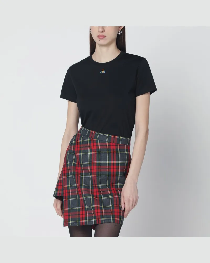 Vivienne Westwood Schwarzes Orb-Peru-T-Shirt Schwarz