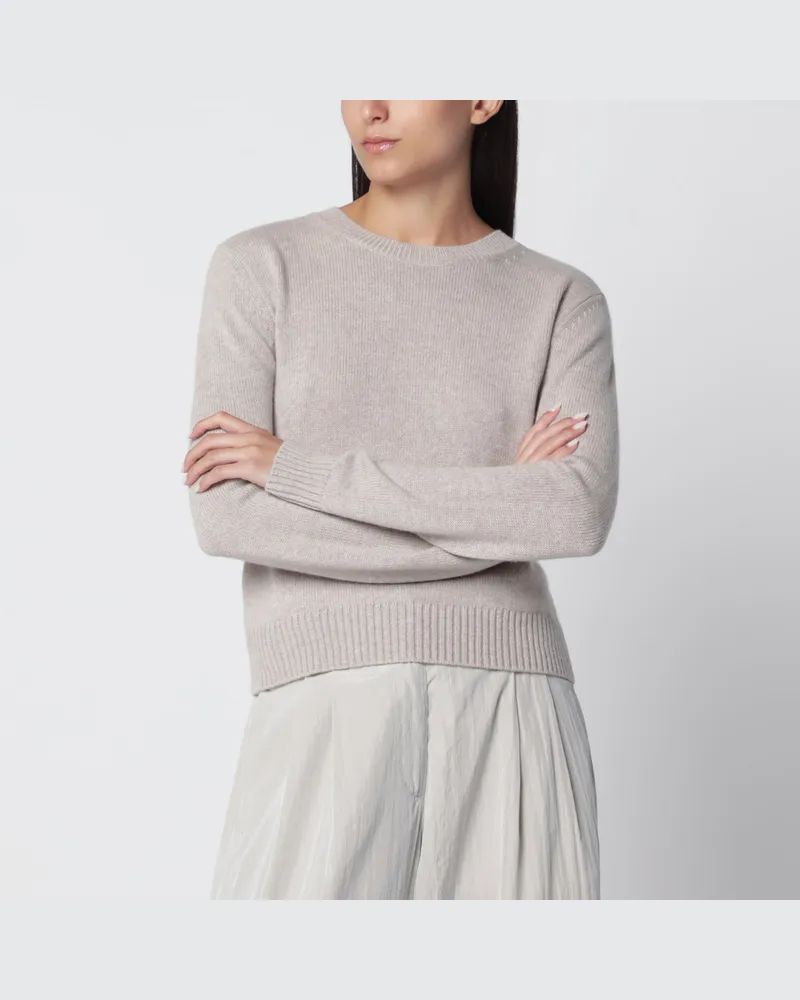 Lisa Yang Rundhalspullover Mable aus Kaschmir in Sand Beige