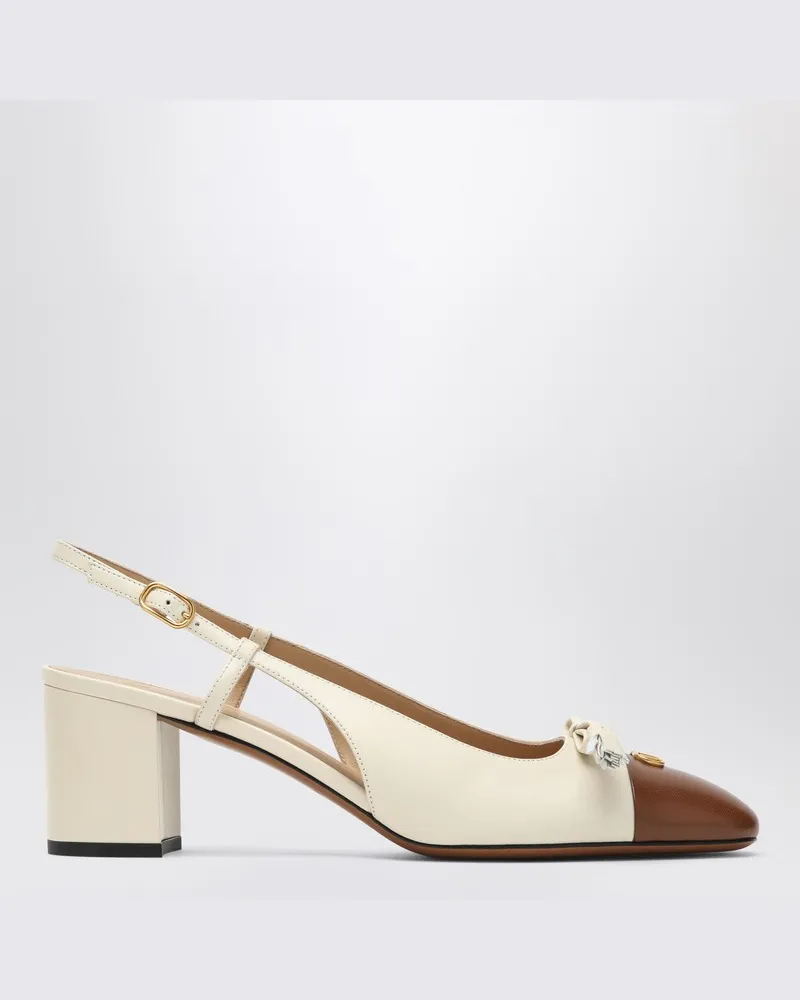 Valentino Garavani Slingback-Pumps Valet Du Roi in Butter/Tabak Beige