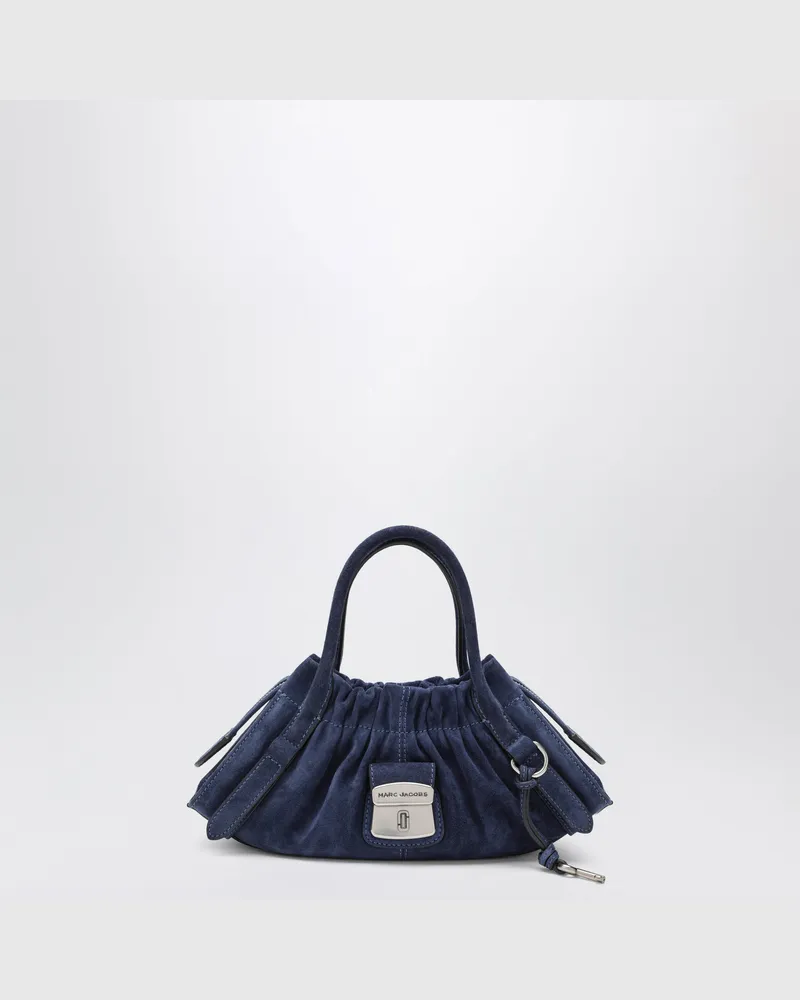 Marc Jacobs Kleine navyblaue Cristina Tasche aus Veloursleder Blue