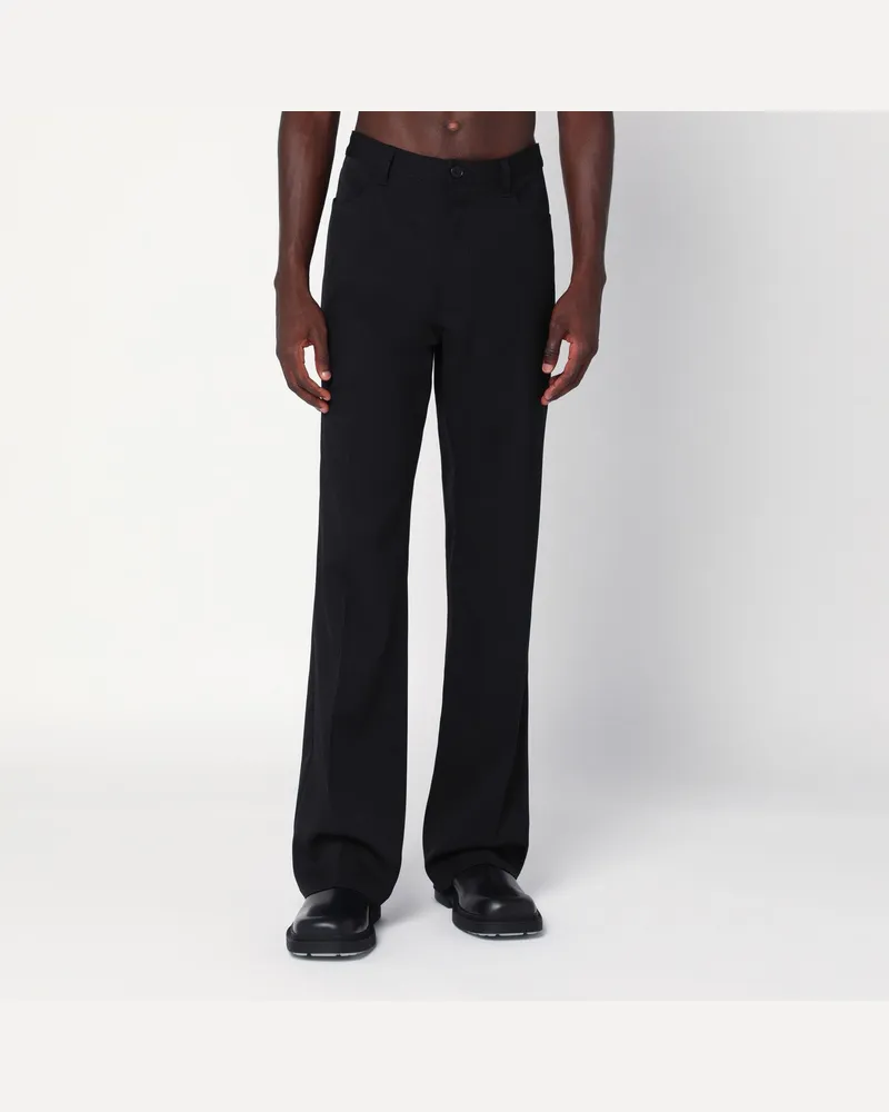 Balenciaga Schwarze Regular-Fit-Anzughose Black
