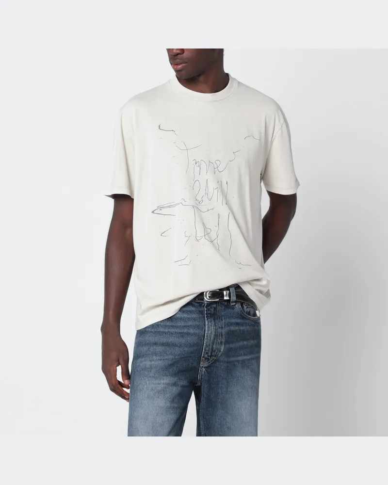 Our Legacy Box Kurzarm-T-Shirt aus Baumwolle White