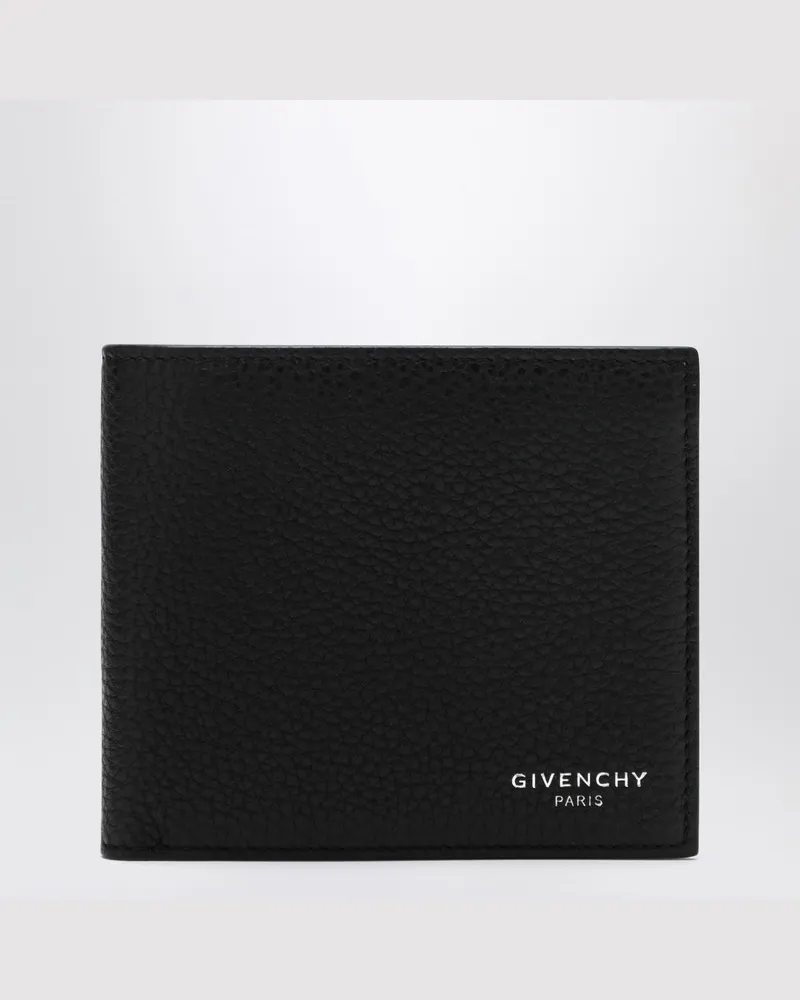 Givenchy Schwarzes Leder-Bi-Fold-Portemonnaie Schwarz