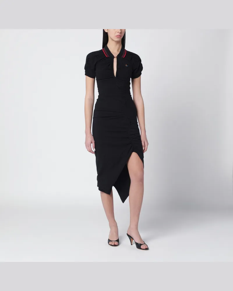 Vivienne Westwood Schwarzes Pulling-Kleid Black