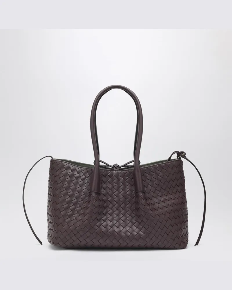 Bottega Veneta Pinacoteca Medium Tasche Barolo/Kieferngrün Burgunderrot
