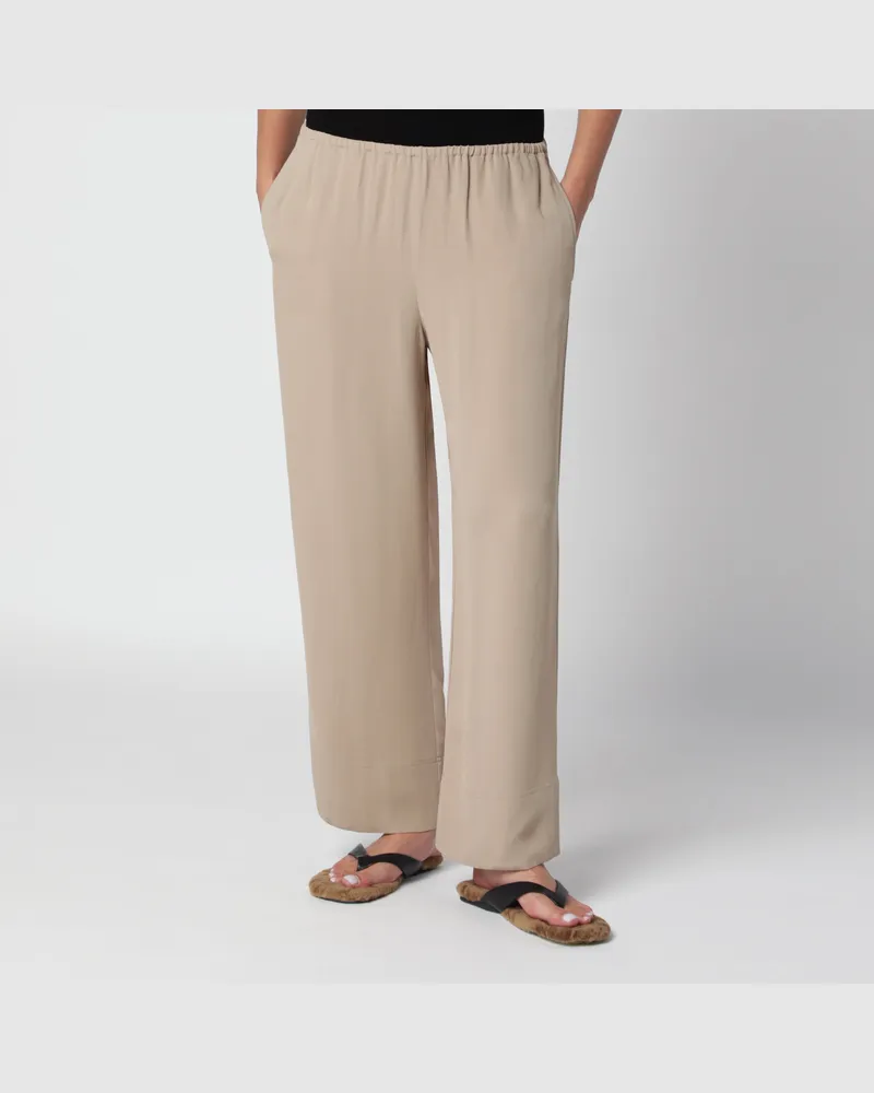 Totême Garderob Viskosehose in Rock Beige