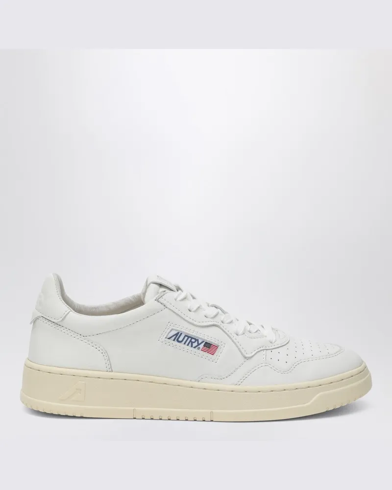 AUTRY Weiße Medalist-Sneaker aus superweichem Nappaleder Weiß