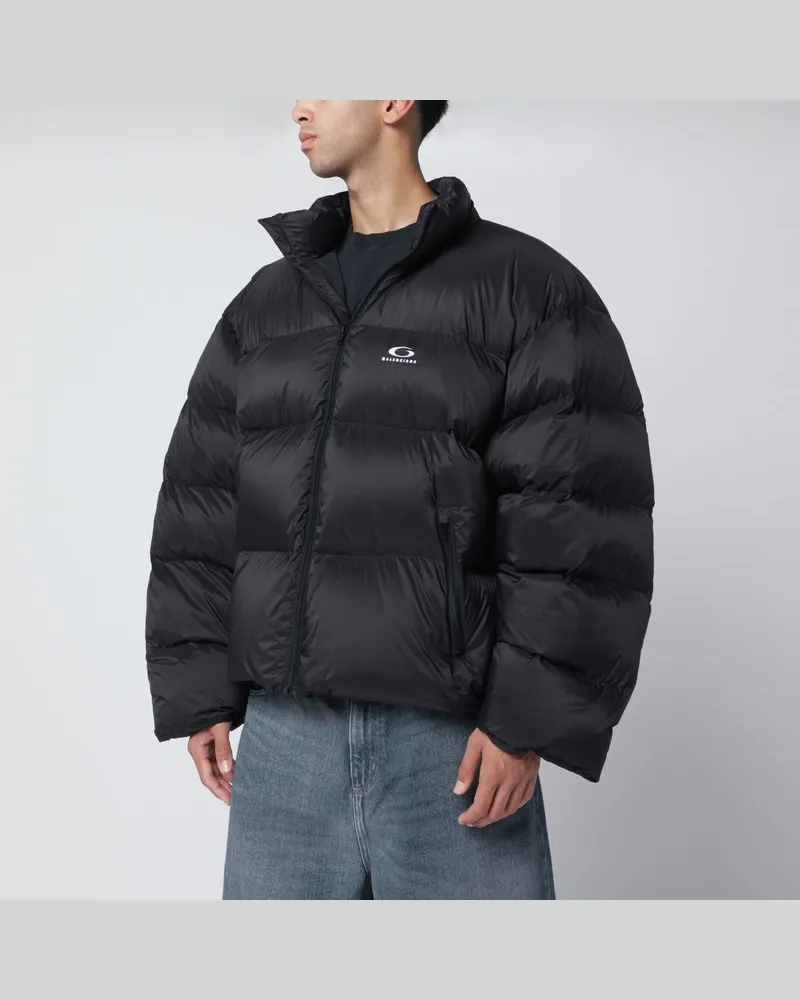 Balenciaga Schwarze Standard-Daunenjacke aus Funktionsstoff Schwarz