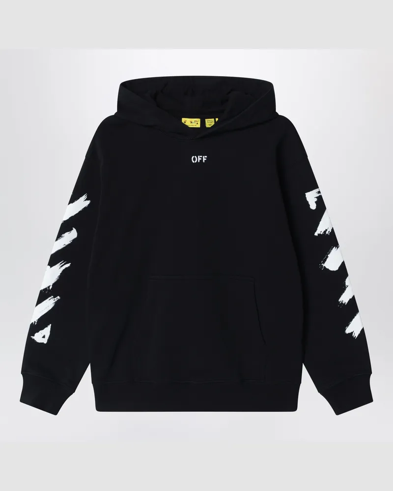 OFF-WHITE Schwarzer Hoodie mit OFF-Logo Black