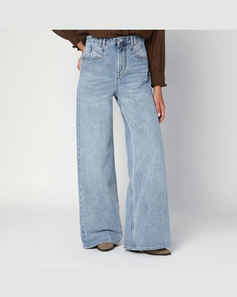 Isabel Marant Weite Jeans in Eisblau Hellblau