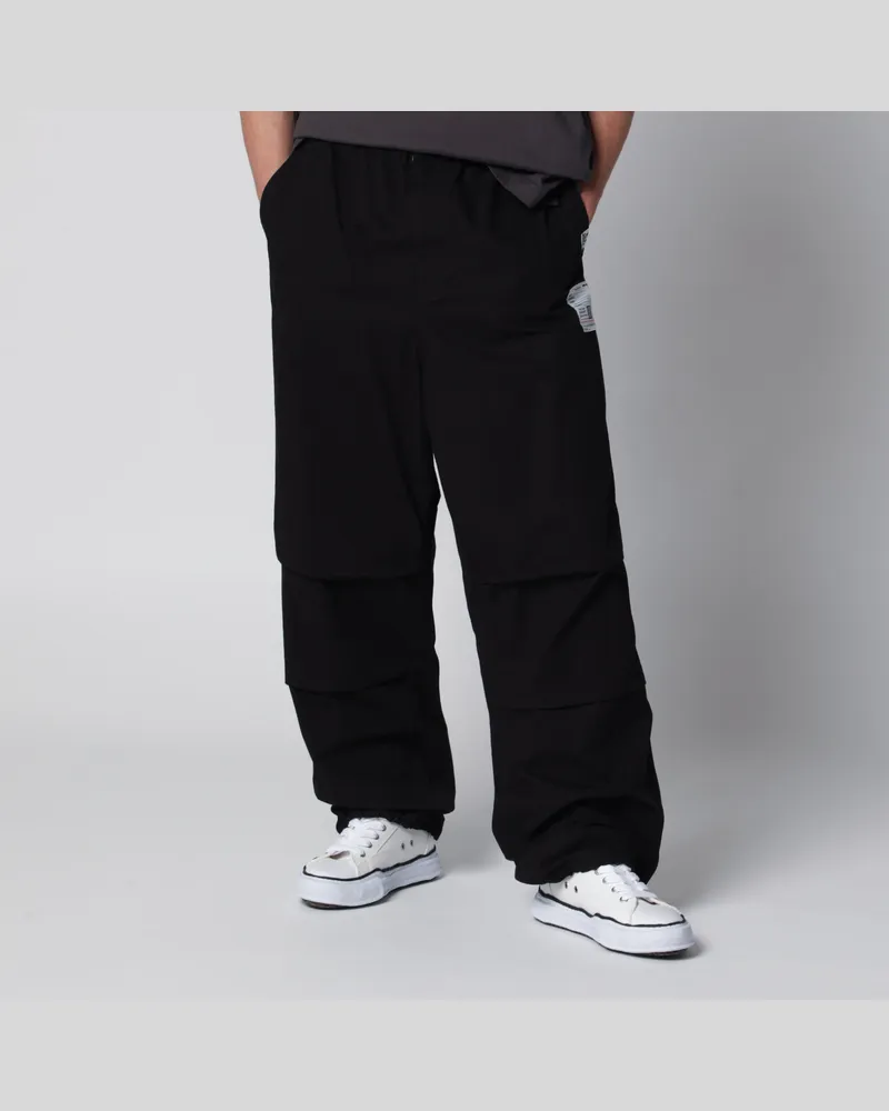 MIHARAYASUHIRO Schwarze Parachute-Hose aus Baumwoll-Ripstop Black