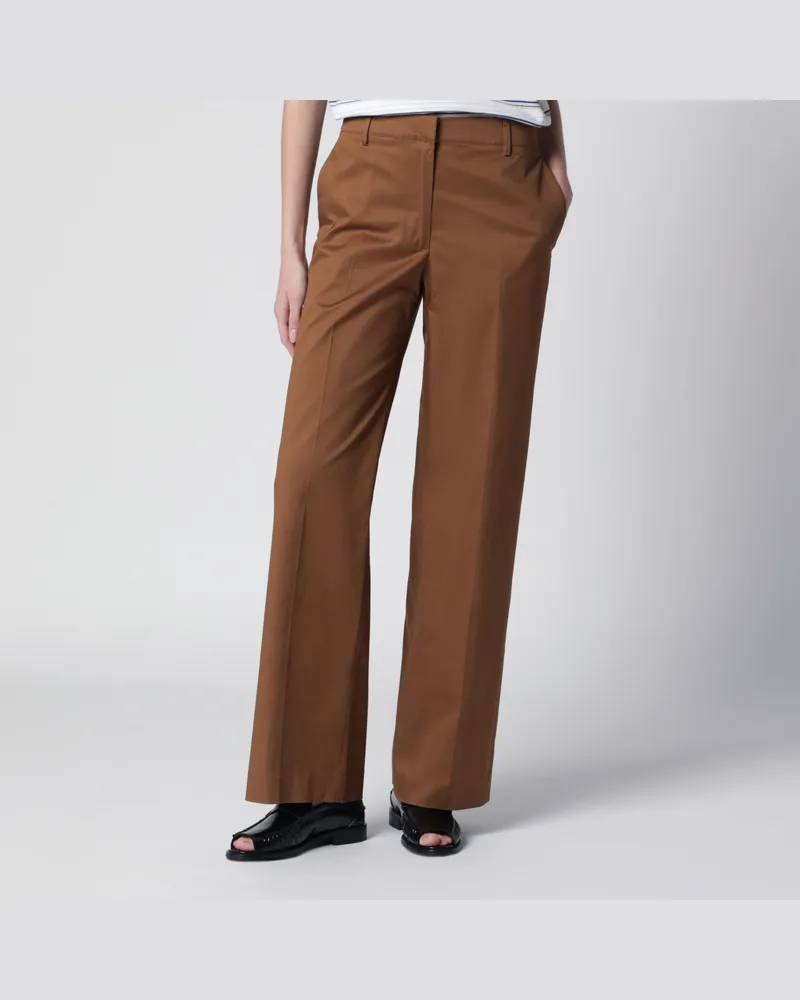 PT TORINO Francoise Hose aus Baumwollmischung in Beige Beige