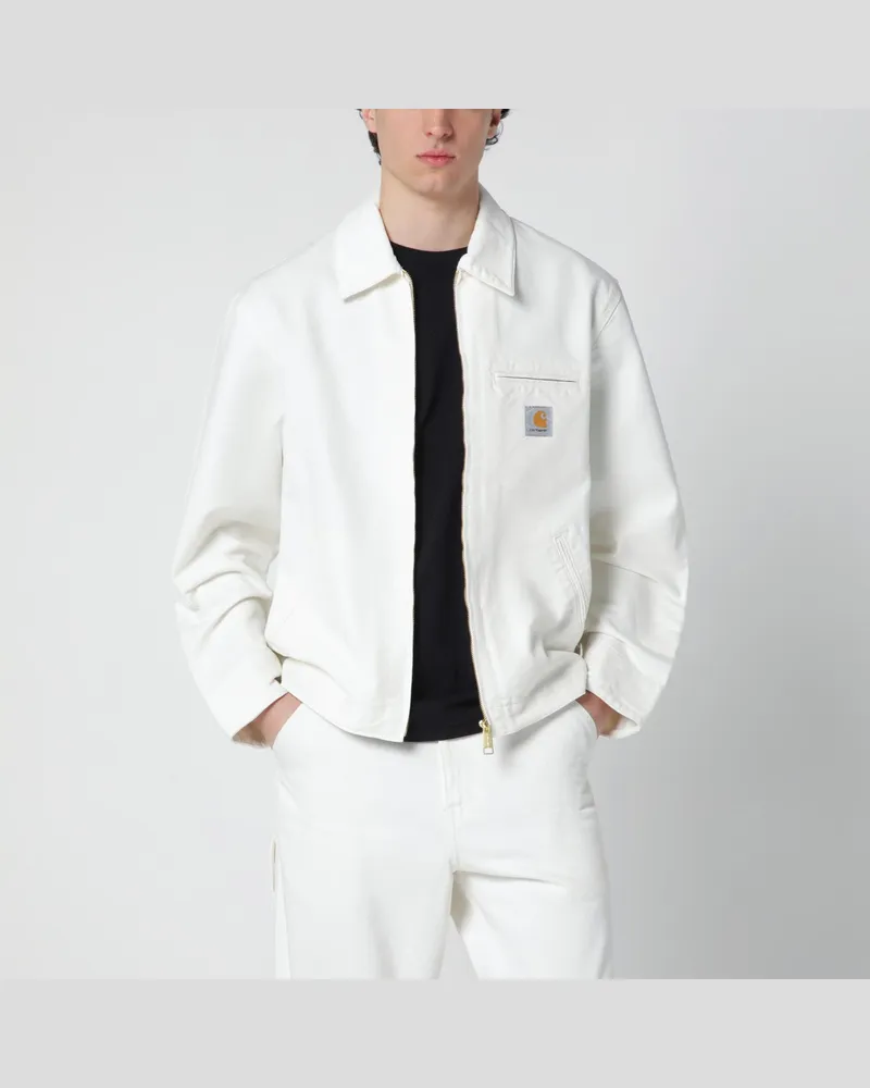 Carhartt WIP Detroit Jacket Hamilton in Wax-Farbe White