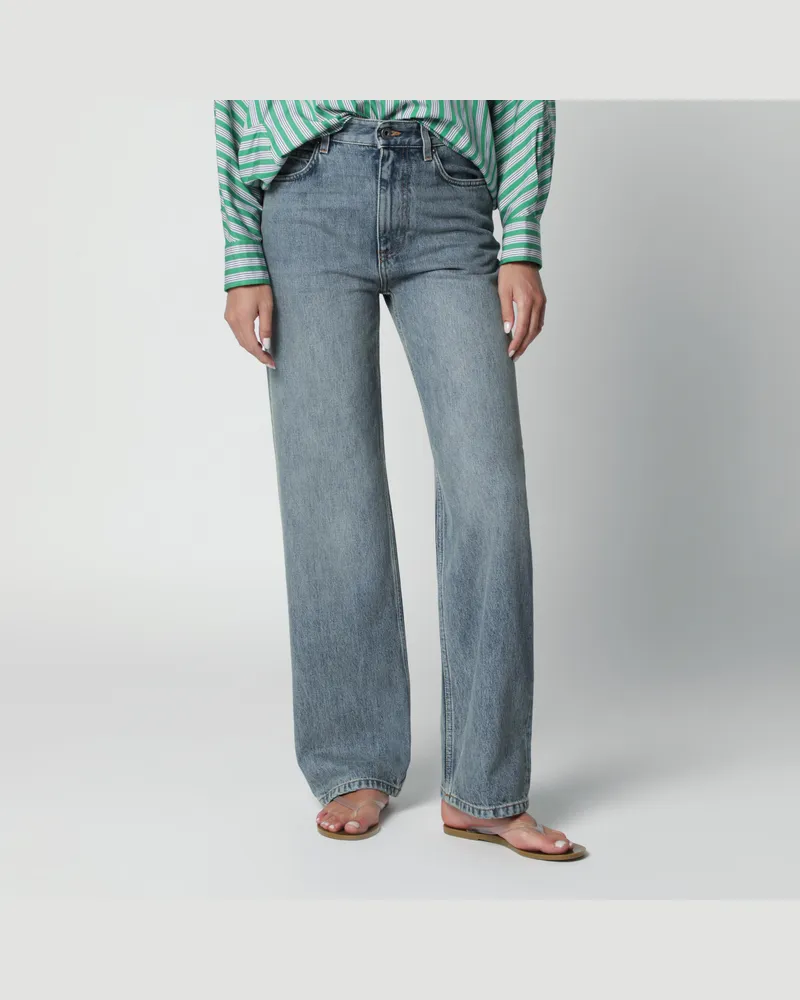 Loewe Jeans aus Baumwolldenim in Washed Denim Blue