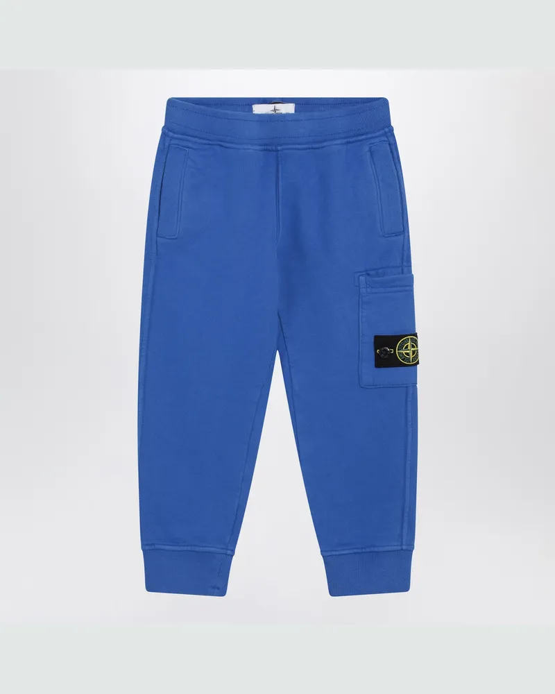 Stone Island Elektrisch blaue Jogginghose aus Baumwolle Blue