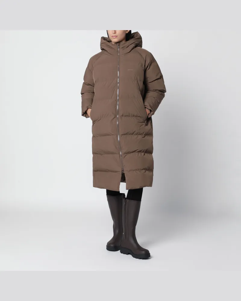 Tretorn Brauner wattierter Arctic Puffer Parka Beige
