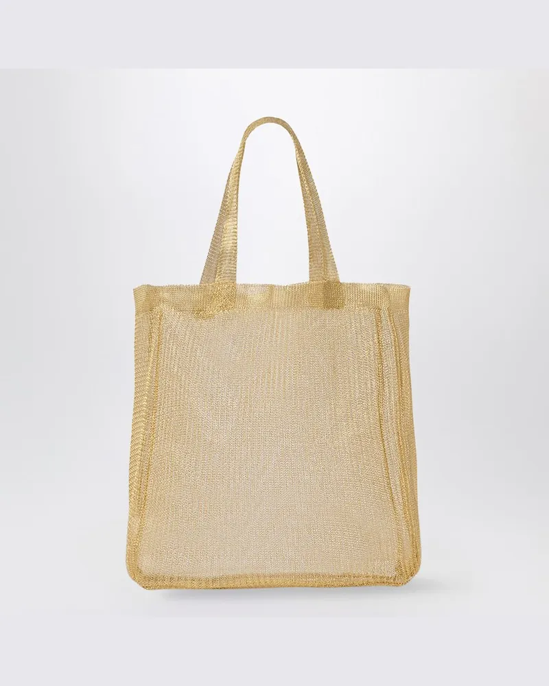 The Row Mini Tote Bag Imogen aus vergoldetem Messing Metallisch