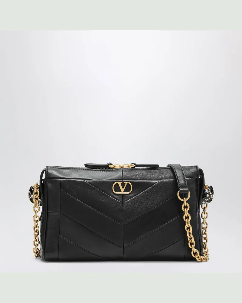 Valentino Garavani Kleine schwarze Panthea Umhängetasche Black