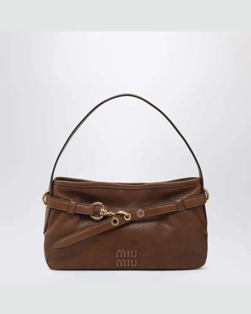 Miu Miu Aventure Regular Tasche Eichenfarbe Brown