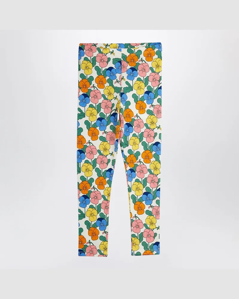 Mini Rodini Mehrfarbige Leggings mit Blumenmuster Multicolor