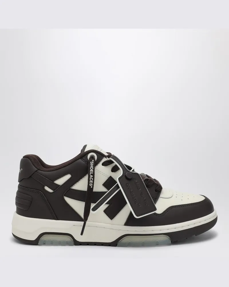 OFF-WHITE Sneaker Out Of Office weiß/schokoladenfarben Braun