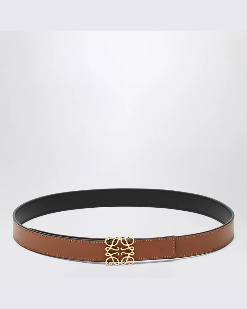 Loewe Wendbarer Gürtel Anagram braun/schwarz Braun