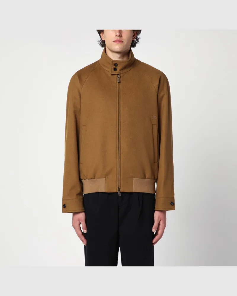 Burberry Jacke Harrington aus Kaschmir Braun