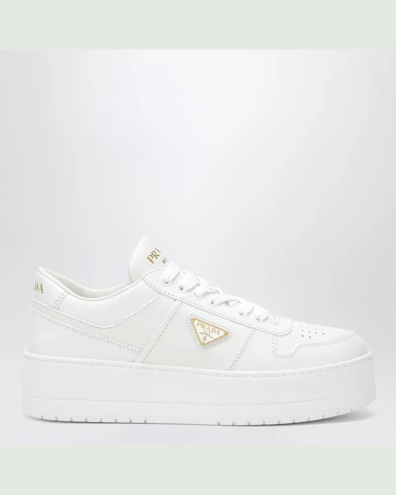 Prada Weiße Downtown Bold Sneakers White
