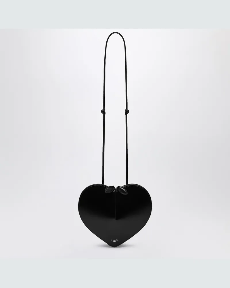 Alaïa Schwarze Tasche Le Coeur aus Leder Black