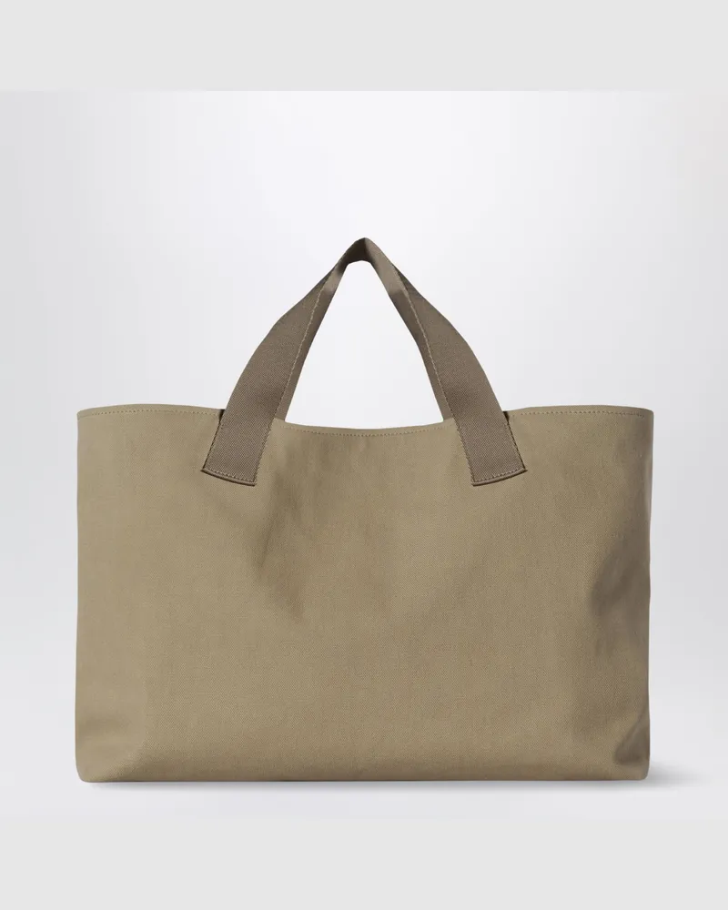 The Row Medium Brian beige cotton tote bag Beige