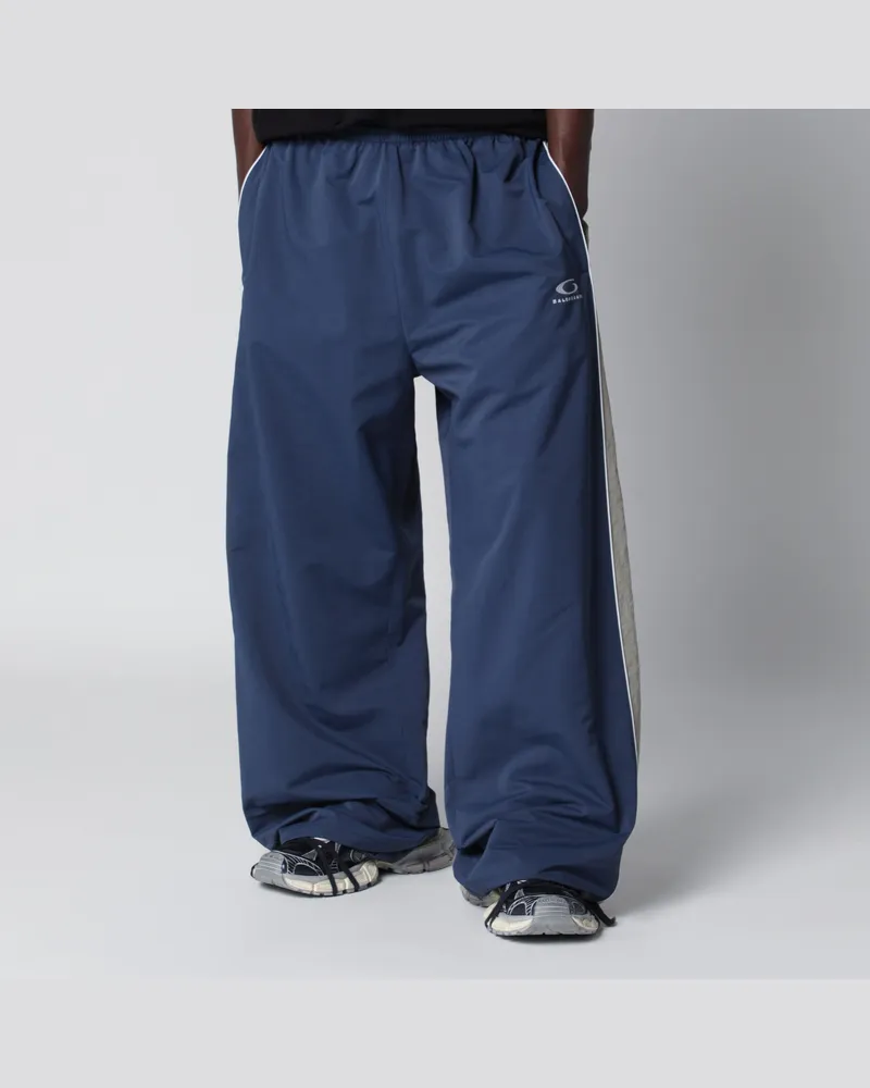 Balenciaga Jogginghose aus mattem Tech-Satin in Marineblau Blue