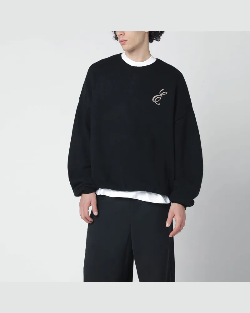 Fear of God Schwarzer Nylon-Woll-Mischpullover 