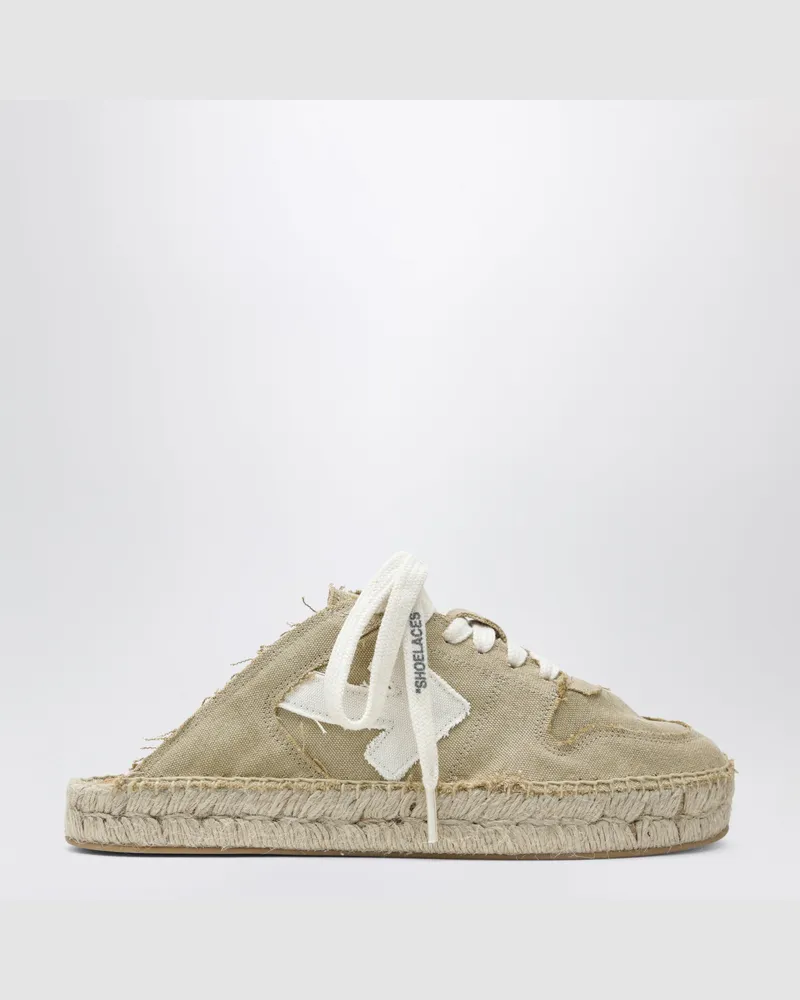 OFF-WHITE Arrow Espadrilles in Beige/Weiß Beige