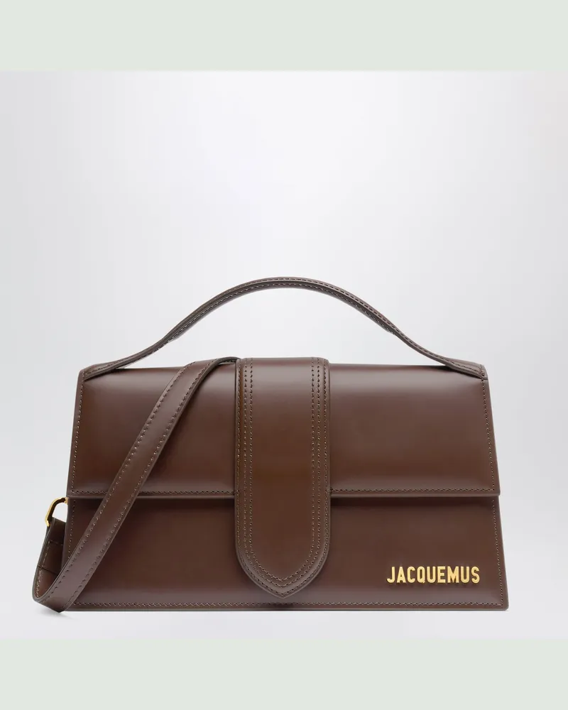 Jacquemus The Large Bambino aus braunem Leder Brown