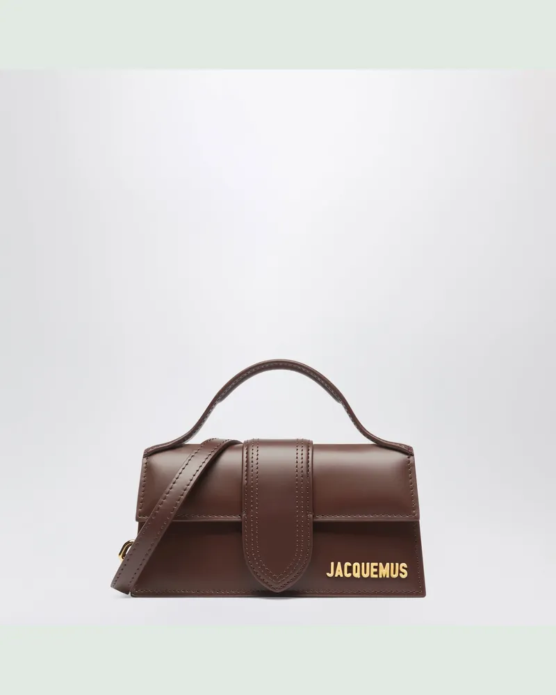 Jacquemus The Bambino Tasche aus braunem Leder Brown