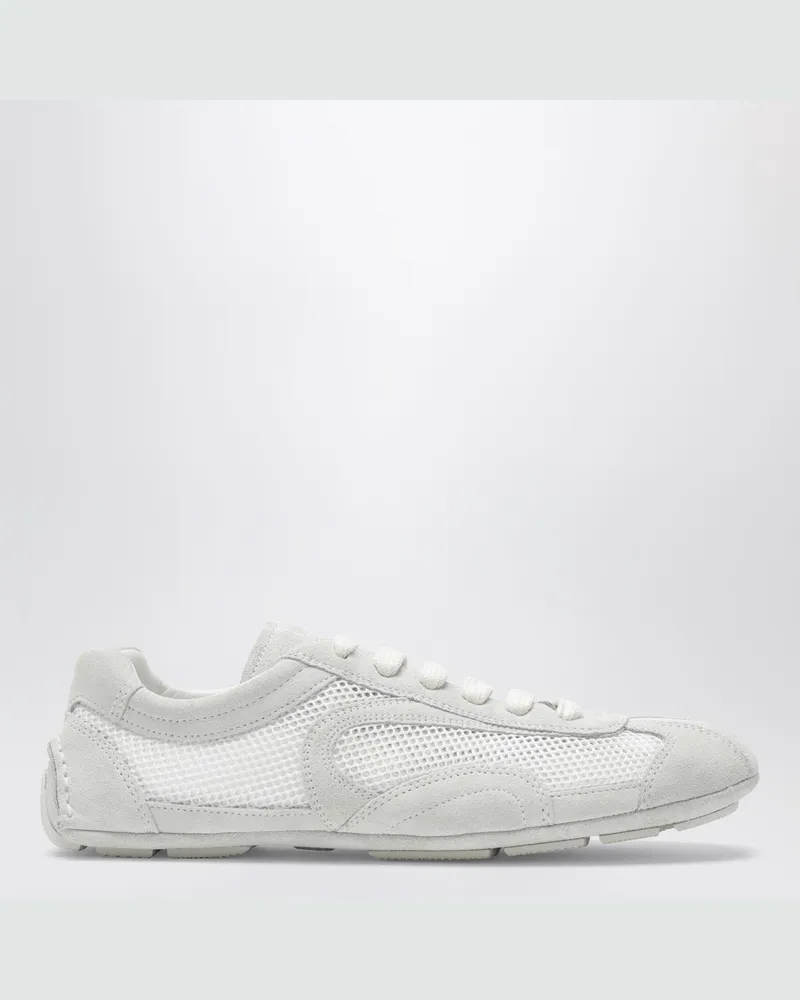 Prada Montecarlo Re-Edition 2005 Sneaker aus weißem Leder und Mesh White