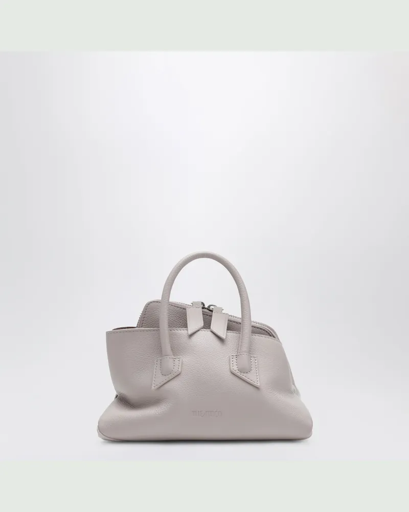ATTICO La Passeggiata Mini Tasche aus Light Mauve genarbtem Leder White