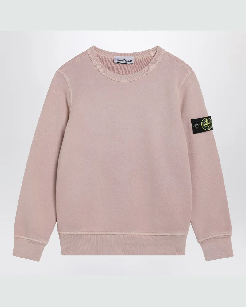Stone Island Rosa Rundhals-Sweatshirt aus Baumwolle 