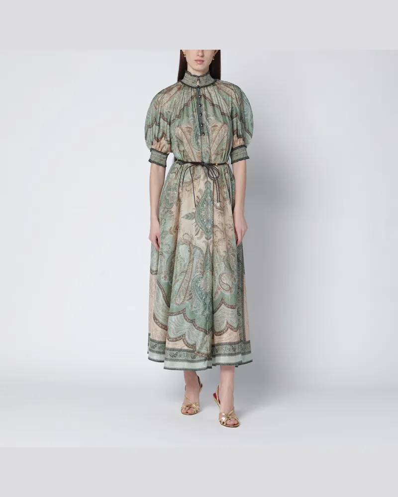 Zimmermann Wanderlust Billow Kleid mit Tapisserie-Print Multicolor