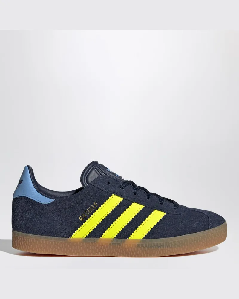 adidas Gazelle Night Indigo/Solar Yellow/Light Blue Sneaker Blau