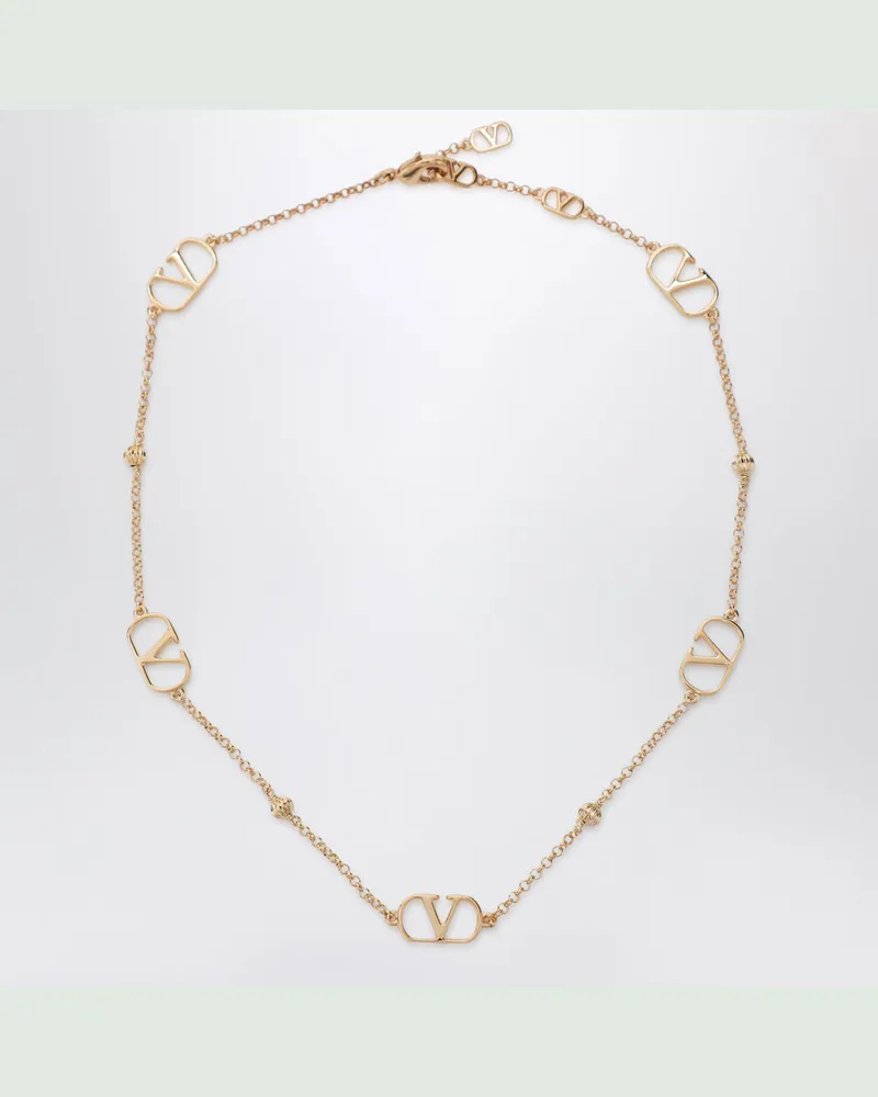 Valentino Garavani VLogo Signature Halskette aus goldfarbenem Metall Metal
