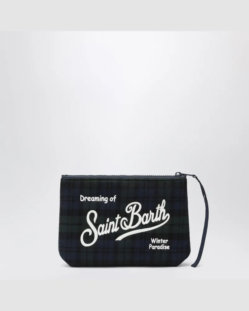 MC2 Saint Barth Pochette Aline mit Tartanmuster aus Wollmischung Multicolor