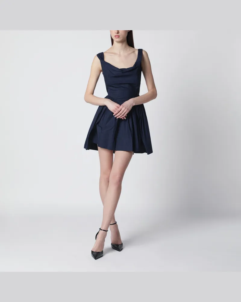 Vivienne Westwood Navyblaues Mini-Kleid Sunday 