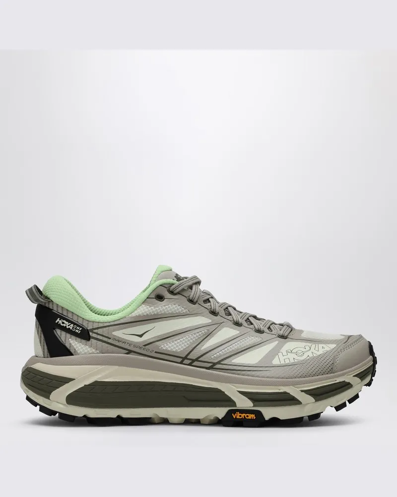 HOKA ONE ONE Sneakers Mafate Speed 2 Sneaker Putty/Eucaliptus Grau