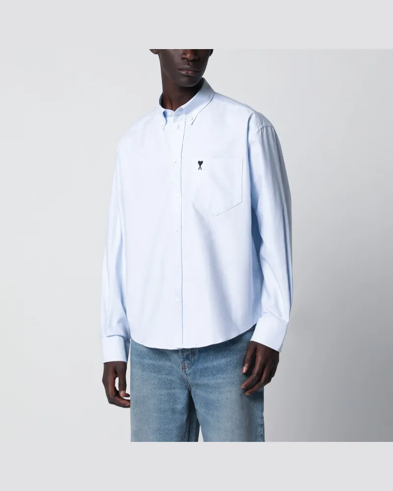 AMI Paris Hellblaues Ami de Coeur Hemd von Light